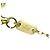 Collana con diamante e logo GG di Gucci D'oro - view 15