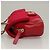 Borsa Chanel Classic Single Flap Mini in Jersey Chevron Rosso - vista 4