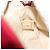 Borsa Chanel Classic Single Flap Mini in Jersey Chevron Rosso - vista 7