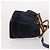 Gucci Vintage Bamboo Handle Suede Blu navy - vista 3