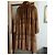Autre Marque Abrigo de piel de visón marrón claro modelo amplio - vista 3