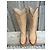 Botas Tsumori Chisato de couro e camurça bege - vista 8