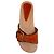 Sandali in legno con occhielli in pelle naturale Jaso di Isabel Marant Marrone - vista 4