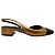 Décolleté slingback Cecile in pelle rame / nera di Veronica Beard Metallico - vista 2