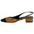 Décolleté slingback Cecile in pelle rame / nera di Veronica Beard Metallico - vista 3