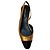 Décolleté slingback Cecile in pelle rame / nera di Veronica Beard Metallico - vista 4