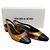 Décolleté slingback Cecile in pelle rame / nera di Veronica Beard Metallico - vista 6