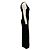 Chloé Vestido maxi de cachemira negro sin mangas Chloe - vista 2
