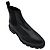 Botas Chelsea de cuero negro Santoni para poner