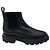 Botas Chelsea de cuero negro Santoni para poner - vista 2