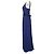 Vera Wang Abendkleid in Mitternachtsblau Marineblau Dunkelblau - Ansicht 2