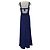 Vera Wang Abendkleid in Mitternachtsblau Marineblau Dunkelblau - Ansicht 3