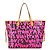 Bolso tote Neverfull GM Monogram Graffiti Louis Vuitton Rosa Fucsia