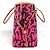 Bolso tote Neverfull GM Monogram Graffiti Louis Vuitton Rosa Fucsia - vista 3