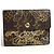 Cartera compacta Ludlow bordada Monogram Dante de Louis Vuitton Castaño Monograma