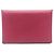 Hermès Estuche para tarjetas de visita de cuero Evercalf rosa Hermes