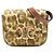 Céline Celine Mini Claude in pelle di vitello marrone con stampa leopardata