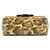 Céline Celine Mini Claude in pelle di vitello marrone con stampa leopardata - vista 3
