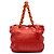 Borsa Prada Gaufre in vernice arancione con catena