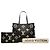 Louis Vuitton Neverfull MM Tasche Monogramm Giant Empreinte Bicolor Schwarz - Ansicht 7