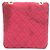 CHANEL Pochette Miniatura a Spalla con Catena Matelassé Coco Mark Rosso - vista 2