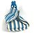 Hermès Borsa Tote PM Cannes HERMES Bianco Blu - vista 3