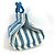 Hermès Borsa Tote PM Cannes HERMES Bianco Blu - vista 4