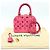 Alma Borsa in pelle rosa Louis Vuitton - vista 17