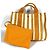 Hermès Cannes PM Border Tote Bag mit Pouch Weiß Gelb