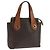 Céline Borsa Celine Macadam Macadam in pelle Marrone