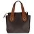 Céline Borsa Celine Macadam Macadam in pelle Marrone - vista 2