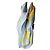 Dior foulard in seta blu e giallo