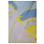 Dior foulard in seta blu e giallo - vista 3