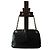 Chanel Vintage Chevron Modell schwarze Lederhandtasche