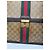 Brevettato in pelle monogramma Gucci vintage marrone dorato - vista 11