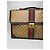 Brevettato in pelle monogramma Gucci vintage marrone dorato - vista 14