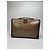 Brevettato in pelle monogramma Gucci vintage marrone dorato - vista 2