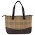 Bolsa Tote em lona e couro com estampa Nova Check da Burberry Bege - vista 2