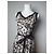 Vintage Burberry Blumen Kleid Schwarz Weiß - Ansicht 12