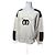 Courreges Vintage Courrèges Woll-Leder-Pullover beige braun M