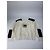 Courreges Vintage Courrèges Woll-Leder-Pullover beige braun M - Ansicht 4