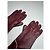 Vintage Givenchy Leder-Suede-Handschuhe lila - Ansicht 4