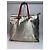 Vintage Loewe Madrid Lederhandtasche in Gold Silber - Ansicht 8