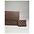Tarjetero de cuero Damier Monogram vintage Louis Vuitton marrón Castaño - vista 6