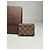 Tarjetero de cuero Damier Monogram vintage Louis Vuitton marrón Castaño - vista 8
