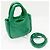 Bolsa Triangle 2way em Nappa acolchoado Prada em couro Nappa Verde - vista 3
