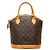 Borsa Tote Monogram Lockit Louis Vuitton Marrone