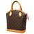 Borsa Tote Monogram Lockit Louis Vuitton Marrone - vista 2