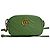 Borsa a Spalla in Pelle GG Marmont di Gucci Verde - vista 2