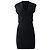 Abito Mini V-neck in Rayon Nero Alexander Wang